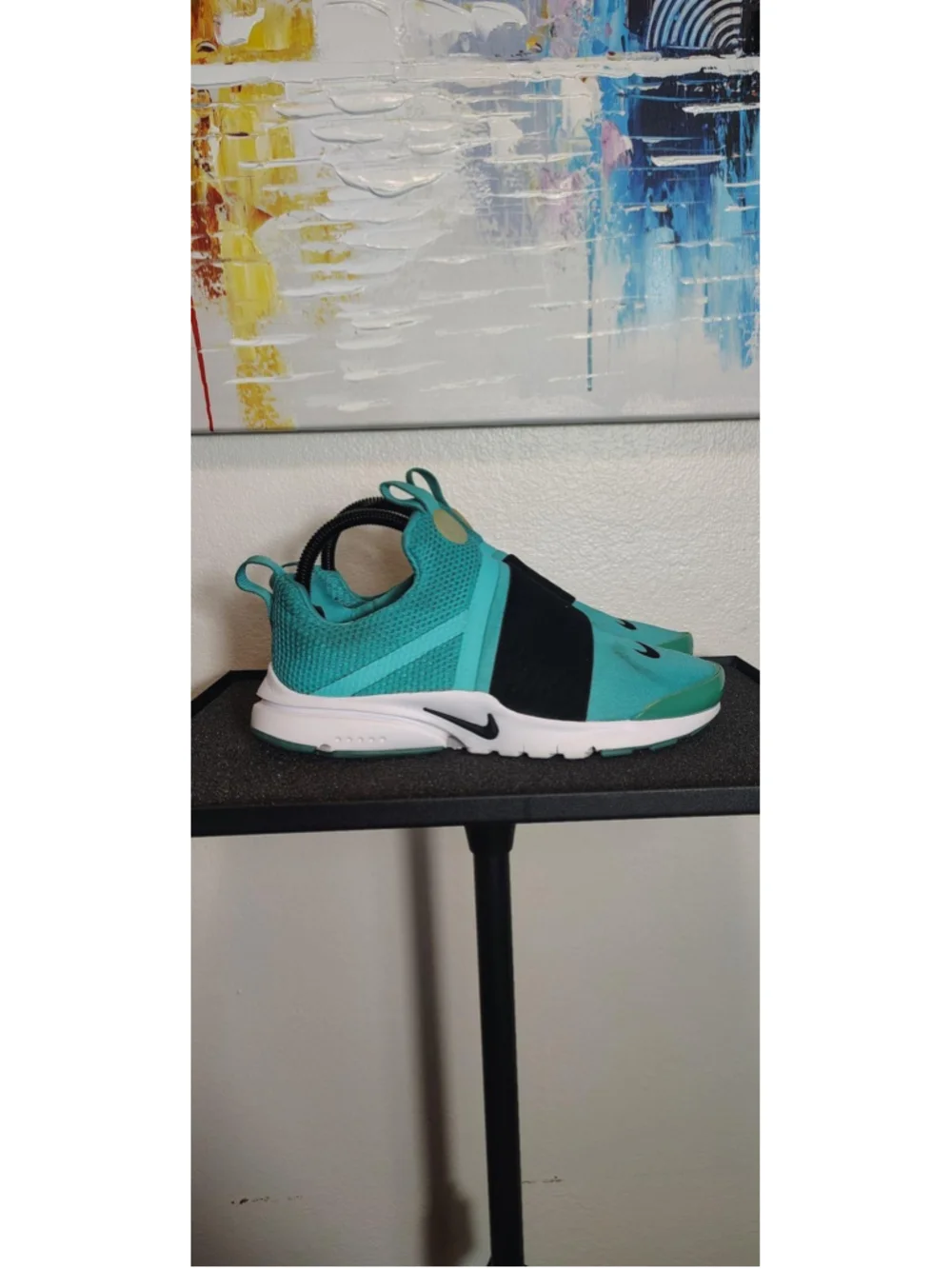 Nike Presto Extreme Shoes Youth Size 5Y Green Black Slip-On Sneakers 870022-300